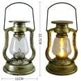 thumbnail image 2 of Bronze Solar Lantern Outdoor LED Plastic Garden Flickering Flameless Candle Lights, 2 of 6