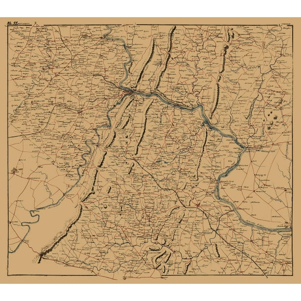 Clarke County Virginia 1864 25.95 x 23