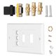 thumbnail image 4 of Interfaz multimedia RCAHD Placa Ethernet VGA, enchufe multimedia HD Multimedia Audio Video Toma de pared Placa de salida TVAV para el hogar Durabilidad extendida, 4 of 8