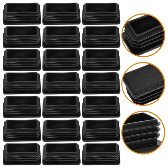MLINS  100 Pcs Chair Floor Protectors for Hardwood Leg Sliders Furniture Grippers Black