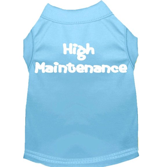 High Maintenance Screen Print Shirts Baby Blue XS (8)