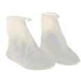 thumbnail image 4 of 1 Par Reutilizable Botas De Calzado De Arranque A Prueba De Agua Resistente Al Agua Cremallera Protector Para Hombres Mujeres Beige-S Macarena Zapatos protectores impermeables, 4 of 8