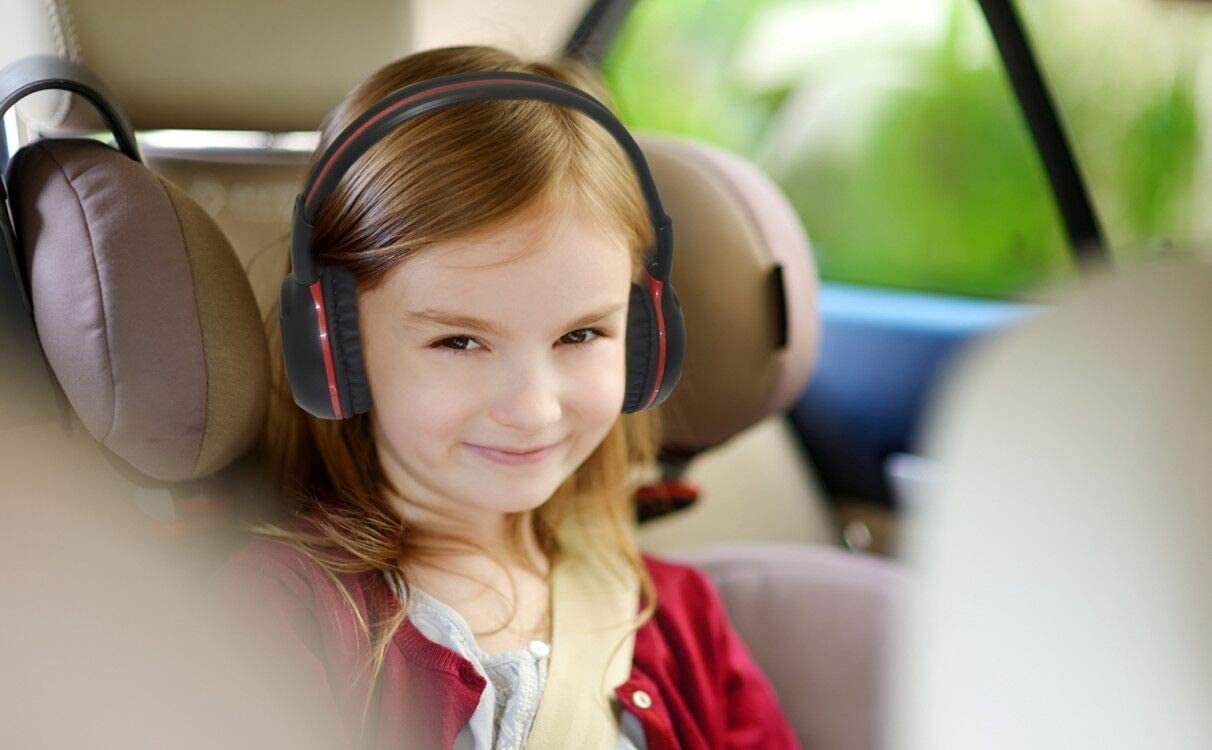 SIMOLIO 2 Pack of IR Headphones for Car DVD, Wireless Uconnect Headphones for Kids Compatible with Honda Odyssey, Chrysler Pacifica, GMC Yukon, Toyota Sienna, Chevy Tahoe, SM-561B2-W (New)