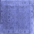 thumbnail image 1 of Ahgly Company Indoor Square Oriental Blue Industrial Area Rugs, 6' Square, 1 of 4