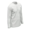 thumbnail image 2 of Maks Nano-Tex Spill and Stain Resistance RelaxFit Long Sleeve Pocket Henley T-Shirts, 2 of 5