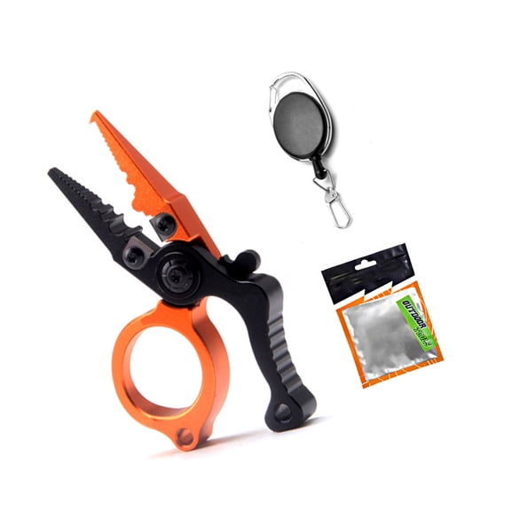 Portable Fishing Pliers Aluminum Alloy Line Cutter Hook Remover Fishing Scissors for Hook Removal & Split Enduring