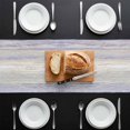 thumbnail image 3 of Purple Grey Table Runner 72 Inches Long,Dining Table Runners Dresser Scarves,Farmhouse Gray Barn Wooden Vintage Striped Kitchen Coffee Tablerunner for Tabletop Party Birthday Holiday Wedding 13"x72", 3 of 8