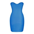 thumbnail image 5 of Summer Saving Wycnly Summer Dresses for Women Sleeveless Tube Top Solid Mini Sun Dress Party Club Sexy Off Shoulder Bodycon Knitted Dresses Blue S Up to 65% off, 5 of 5
