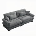 thumbnail image 4 of Modern Two-seater Sofa with Velvet Fabric (220×80×75cm) - Comfort & Style for Living Spaces, 4 of 14