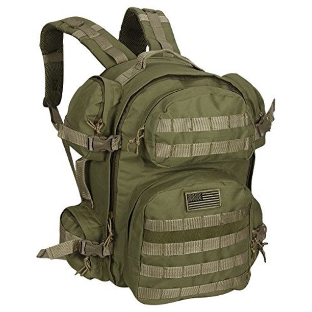 Nexpak Large Expandable Tactical Molle HydrationReady Backpack Tan