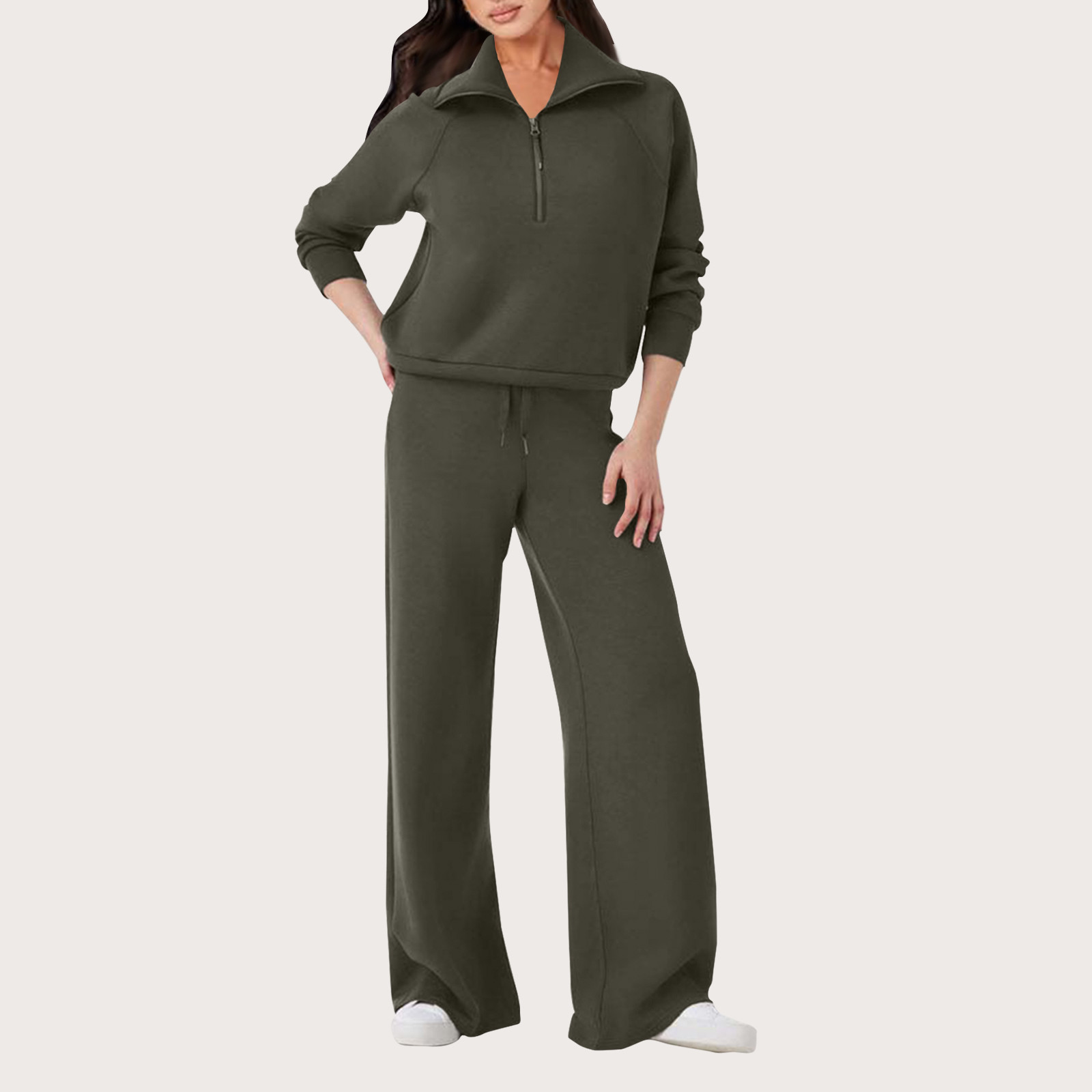 Army green tracksuit womens hotsell