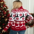 thumbnail image 4 of Chandails de Noël pour Couples, Mignons, Imprimé Elk, Col Roulé, Chandail, 4 of 7