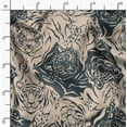 thumbnail image 2 of Soimoi Poly Taffeta Beige Fabric By the Yard - 56 Inch Wide - Tiger Animal Print Textile - Stylish and Trendy Patterns for Apparel Printed Fabric, 2 of 6