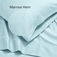 thumbnail image 4 of Superior Egyptian Cotton Embroidered 650 TC Deep Pocket Sheet Set, Queen, Baby Blue, 4 of 10