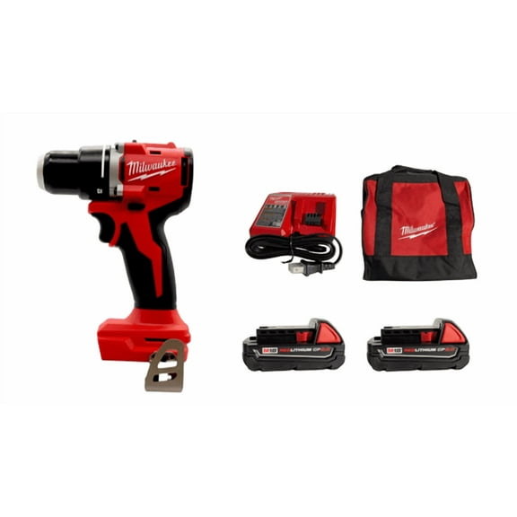 Milwaukee Tool M18 Compact Brushless 1/2 Inch Drill/Driver Kit