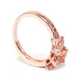 thumbnail image 2 of 1ct Morganite & Diamond 3-Stone Ring 10k Rose Gold, 2 of 4