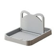 thumbnail image 2 of Jpxdew Kitchen Countertop Foldable Cats Ear Pot Lid Rack-Spatula & Utensil Organizer Clearance,Oil Draining Design,Heat Resistant,Easy to Clean,Available in White,Gray,Black (7.28x5.51x0.79in), 2 of 6