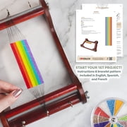 The Beadsmith Wooden Bead Loom, 11” x 7” x 3”, Includes Assembly Instructions, Use to Create Bracelets, Necklaces, Belts, and More