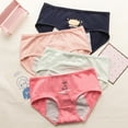 thumbnail image 4 of SILVERCELL Teen Girls Cotton Underwear Hipster Briefs Undies Period Panties for Teenager Big Girls Pack of 5, Size 10-16T, 4 of 8
