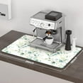 thumbnail image 2 of Coffee Mat, 16" x 24" Cute Minimalism Design Coffee Bar Mats for Espresso Machine Station Accessories and Organizer, Hide Stain Rubber Backed Absorbent Dish Drying Pad for Kitchen Counter,White, 2 of 7