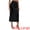 Black, variant on Women's Satin Lace Trim Flared Hem Lightweight Maxi Half Slip M White