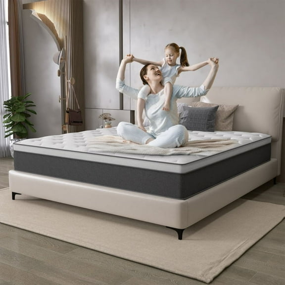 lemontalking 12 inch King Mattress,Hybrid Mattresses Medium Firm in a Box