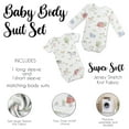 thumbnail image 3 of Sweet Jojo Designs Farm Animals Multicolor 6-12M Baby Clothes Bodysuits, 3 of 5
