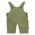 thumbnail image 1 of Baby Girl Boy Velvet Strap Suspender Overalls Pant Solid Jumpsuit Bib Pants One-Piece Spring Fall Clothes, 1 of 8