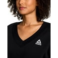 thumbnail image 4 of Reebok Women's Squad V-Neck Sweatshirt, Sizes XS-XXXL, 4 of 5