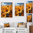 thumbnail image 4 of Designart "Dancing Among Yellow Sunflowers I" Floral & Botanical Wall Art Print, 4 of 5