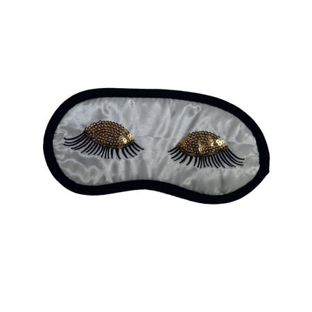 Two's Company - Sequin Eye Mask - White