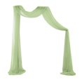 thumbnail image 2 of Boda Draping Arbor Drapery Reutilizable Party Telón de fondo Paneles 70x550cm 6 Yard para cumpleaños Escaleras Fiestas tejado Recepción 1x verde Yotijar cortina de arco de boda, 2 of 10