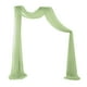 thumbnail image 2 of Boda Draping Arbor Drapery Reutilizable Party Telón de fondo Paneles 70x550cm 6 Yard para cumpleaños Escaleras Fiestas tejado Recepción 1x verde Yotijar cortina de arco de boda, 2 of 10