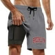 thumbnail image 4 of Bañador para hombre con forro compresivo - 95 % poliéster, cintura elástica, estampados coloridos, bolsillos para la playa/natación (S-XXXXXL), 4 of 4