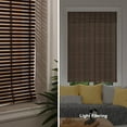 thumbnail image 2 of LUCKUP Cordless Roman Shades, Roll Up Bamboo Blinds for Indoor Windows, Light Filtering UV Protection Natural Bamboo Shades, Easy to Install for Home & Office, 30" W x 64" L, Brown, 2 of 7