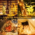 thumbnail image 6 of LINLIN 2 Packs Battery Fairy Lights,5m 50 LED Fairy Lights Battery Operated, Waterproof String Lights Copper Wire Bottle Lights, for Indoor Bedroom Outdoor Wedding Decorations, 6 of 7