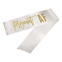 Koyal Wholesale Baby Shower Party Sashes, Pregnant AF