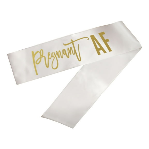 Koyal Wholesale Baby Shower Party Sashes, Pregnant AF