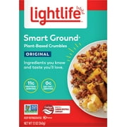 Lightlife Smart Ground Meatless Crumbles Original Vegan, Pareve, 12 oz