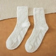 thumbnail image 4 of Sonducket 1 par de calcetines de poliéster para mujer, reutilizables, elegantes, informales, transpirables, térmicos, antideslizantes, para Medias Blanco, 4 of 6