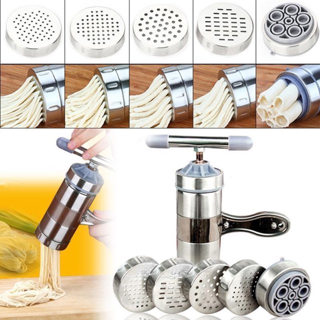 Agiferg Stainless Steel Pasta Noodle Maker Fruit Juicer Press Spaghetti Kitchen Machine