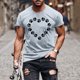 thumbnail image 4 of Camiseta de Moda Impresa de Cuello Redondo de Manga Larga para Hombres, Ajuste Regular Casual, 4 of 5
