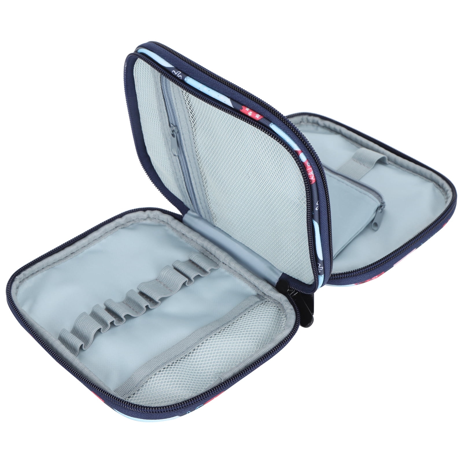 Crochet Bag with Double Sided Zipper, Oxford Cloth Knitting