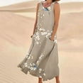 thumbnail image 2 of Midsumdr Summer Dresses for Women 2025 Fashion Boho Floral Printed Sleeveless Round Neck Maxi Dresses Casual Flowy Loose Plus Size Dresses with Pockets, 2 of 5