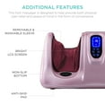 thumbnail image 6 of Best Choice Products Therapeutic Kneading & Rolling Shiatsu Foot Massager w/ High Intensity Rollers, Remote - Rose Gold, 6 of 7