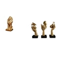 thumbnail image 1 of Figura de león,Estante con estatua de león para escritorio,oficina,decoración del hogar,Estatuas del pensador,Estatuas de pensadores Esculturas de arte abstracto de mesa,Figuras modernas con, 1 of 8