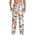 thumbnail image 3 of Peace Symbol Mushroom Hippie Men'S Pajama Pants Soft Sleep Lounge Pants Pjs Bottoms With Pockets Medium, 3 of 6