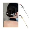 thumbnail image 1 of Estilo antiguo Espada Palillos para el cabello Espada Palillos para el cabello Estilo chino Pin para el cabello Esmalte de metal Hanfu Horquilla para el cabello Borla Gema roja Accesorios para el, 1 of 5