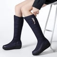 thumbnail image 6 of Oversized Warm Winter Cotton Boots Down Boots Thick Soled Boots Side Zipper High Boots Women's Boots, 6 of 8