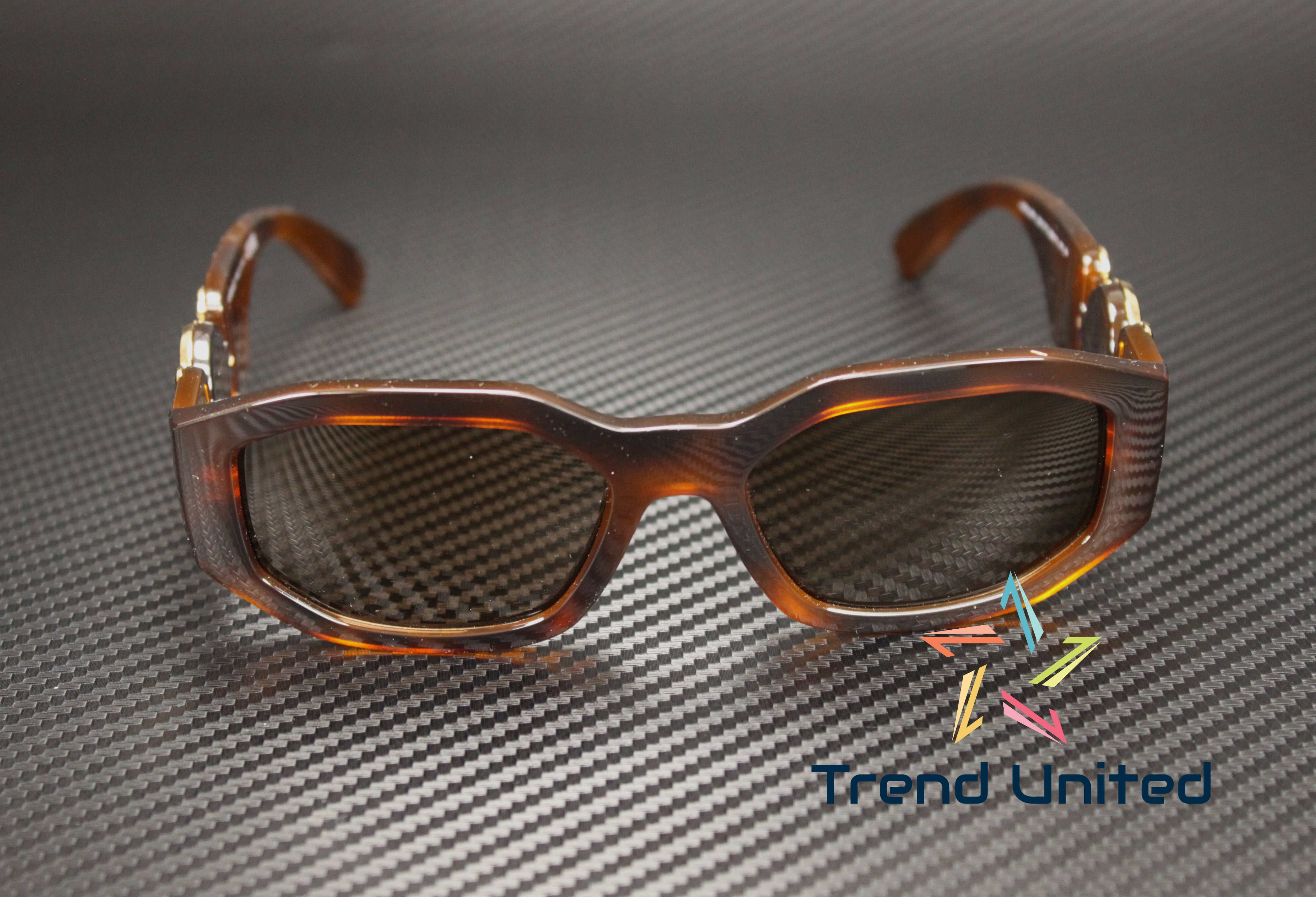 Versace VE 4361 Plastic Unisex Geometric Sunglasses Havana